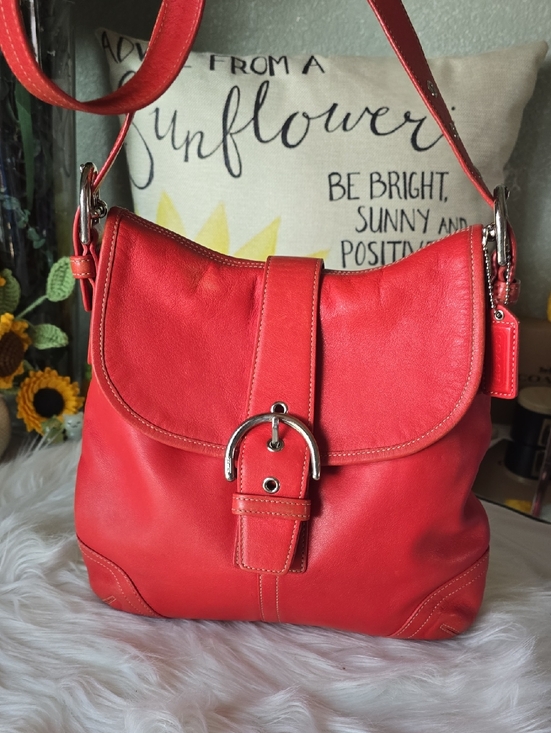 Coach Handbags - Coach Soho y2k G3S -8480 Orangy RED  Vintage Messenger Style Crossbody